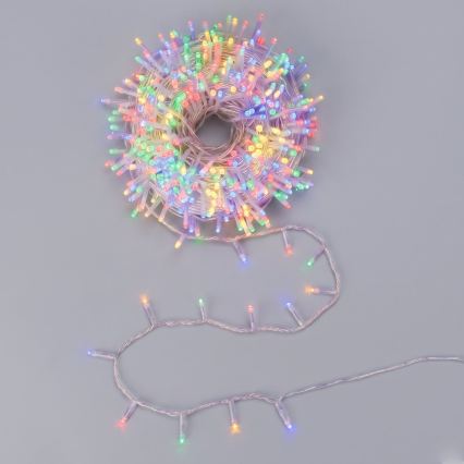 Aigostar - 78 m hosszú kültéri karácsonyi LED-füzér, 1500 LED, 8 világítási mód, IP44, többszínű