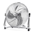 Aigostar - Álló ventilátor, 100 W/230 V, átmérő 54 cm, fényes króm kivitel