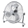Aigostar - Álló ventilátor 100 W / 230 V, Ø 54 cm, fényes króm