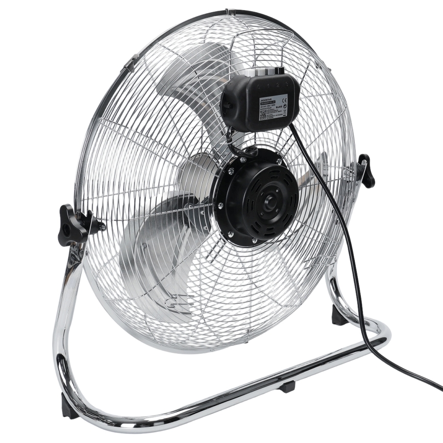Aigostar - Álló ventilátor 100 W / 230 V, Ø 54 cm, fényes króm