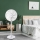 Aigostar - Álló ventilátor 2 az 1-ben 45W/230V 110 cm fehér