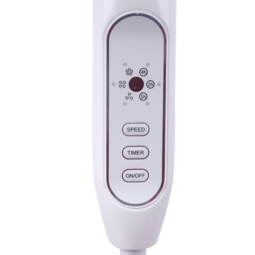 Aigostar - Álló ventilátor 40W/230V 120 cm fehér