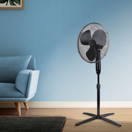 Aigostar - Álló ventilátor 40W/230V átm. 40 cm fekete