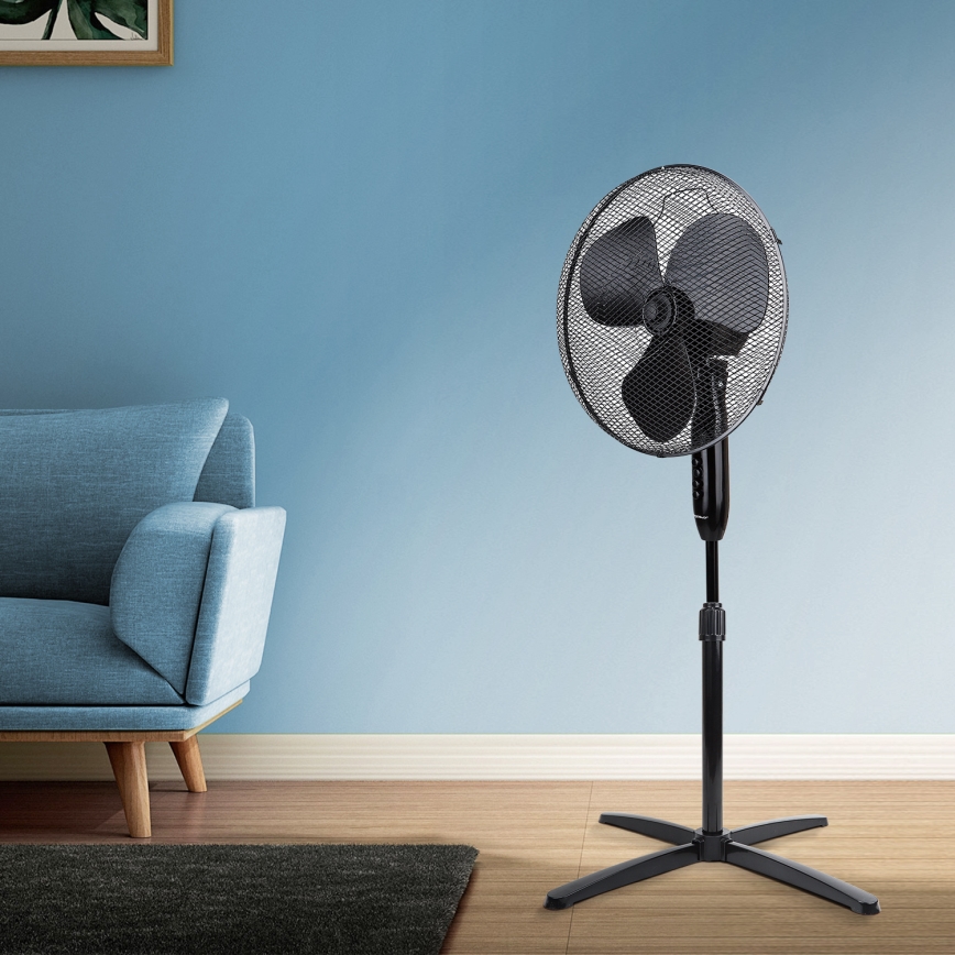 Aigostar - Álló ventilátor 40W/230V átm. 40 cm fekete
