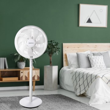 Aigostar - Álló ventilátor 45 W/230 V, ø 35 cm, fehér