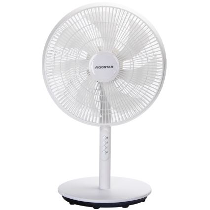 Aigostar - Álló ventilátor 45 W/230 V, ø 35 cm, fehér