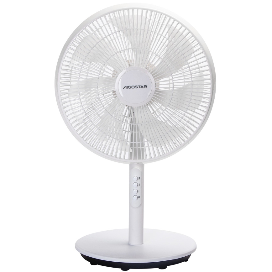 Aigostar - Álló ventilátor 45 W/230 V, ø 35 cm, fehér