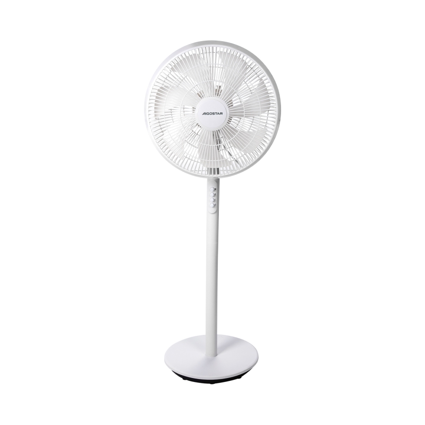 Aigostar - Álló ventilátor 45 W/230 V, ø 35 cm, fehér