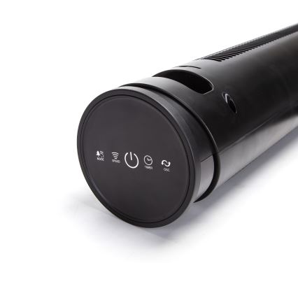 Aigostar - Álló ventilátor 45W/230V fekete + távirányító