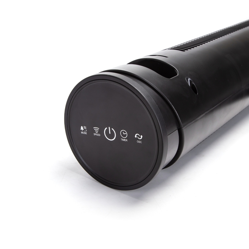 Aigostar - Álló ventilátor 45W/230V fekete + távirányító