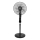 Aigostar - Álló ventilátor 50W/230V 130 cm fekete + távirányító