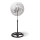 Aigostar - Álló ventilátor 50W/230V átm. 50 cm króm/fekete