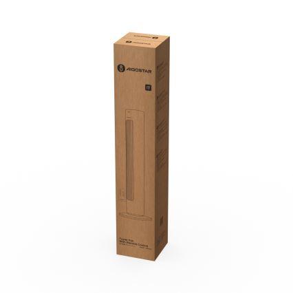 Aigostar - Álló ventilátor 50W/230V fehér + távirányító
