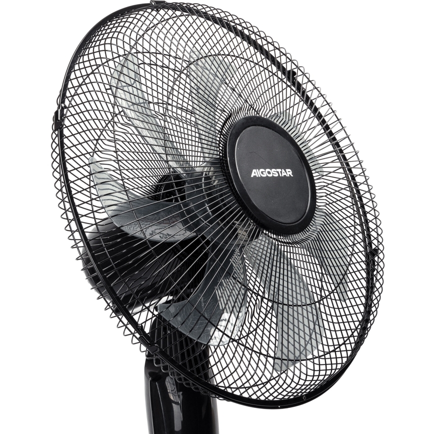 Aigostar - Álló ventilátor 50W/230V 130 cm fekete + távirányító