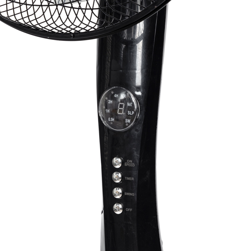 Aigostar - Álló ventilátor 50W/230V 130 cm fekete + távirányító