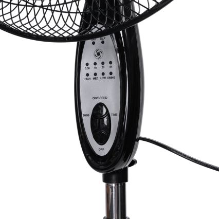Aigostar - Álló ventilátor 55W/230V 130 cm fekete + távirányító