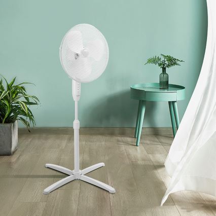 Aigostar - Állóventilátor 45W/230V átm. 40 cm fehér