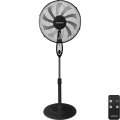 Aigostar - Állványos ventilátor 55 W/230 V, 130 cm, fekete + távirányító