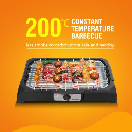 Aigostar - Asztali elektromos grillsütő 2000W/230V