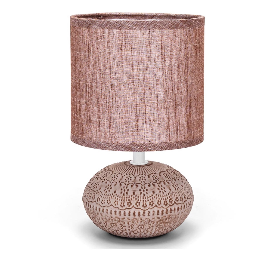 Aigostar - Asztali lámpa 1xE14/40W/230V barna