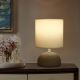 Aigostar - Asztali lámpa 1xE14/40W/230V bézs/fehér