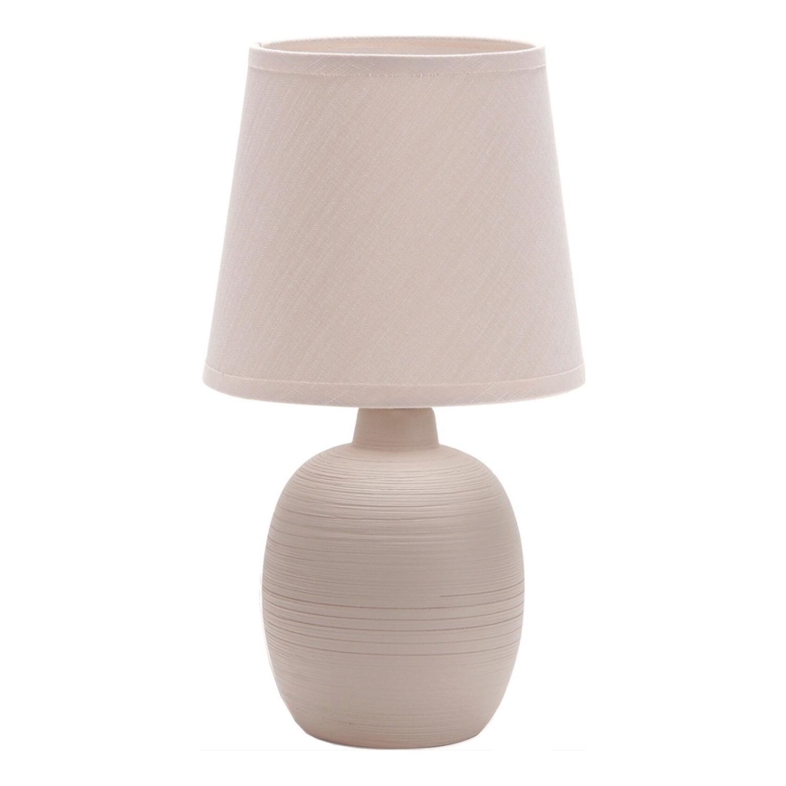 Aigostar - Asztali lámpa 1xE14/40W/230V bézs