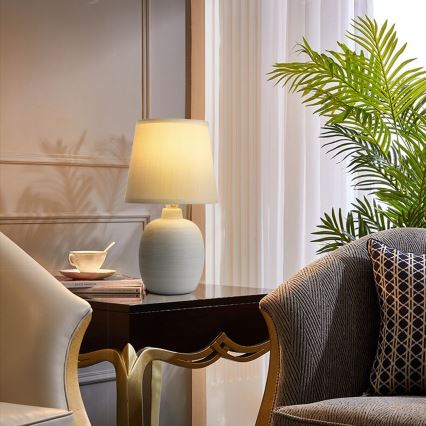 Aigostar - Asztali lámpa 1xE14/40W/230V bézs