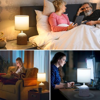 Aigostar - Asztali lámpa 1xE14/40W/230V fehér