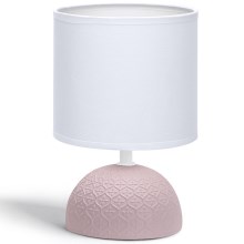Aigostar - Asztali lámpa 1xE14/40W/230V rózsaszín/fehér