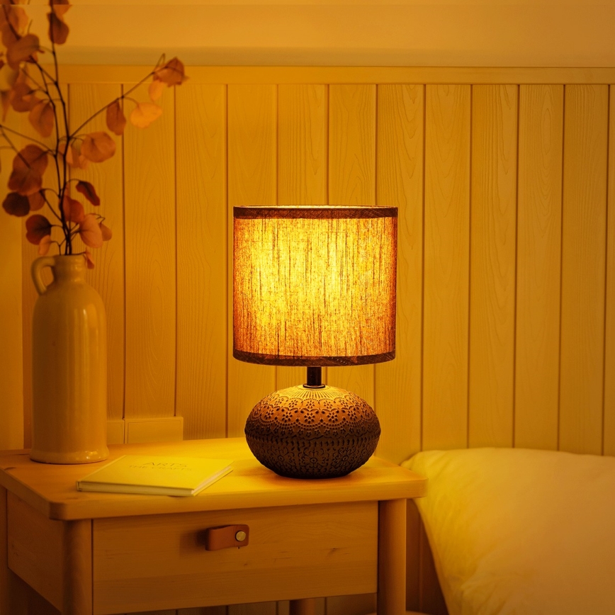 Aigostar - Asztali lámpa 1xE14/40W/230V szürke