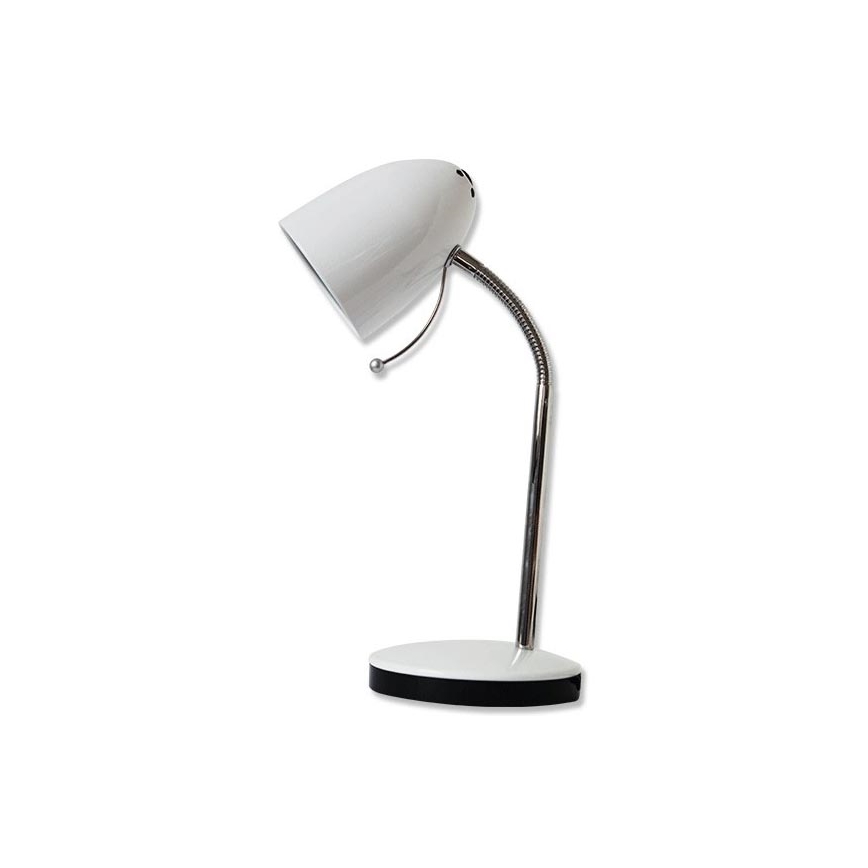 Aigostar - Asztali lámpa 1xE27/36W/230V fehér/króm