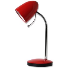Aigostar - Asztali lámpa 1xE27/36W/230V piros/króm