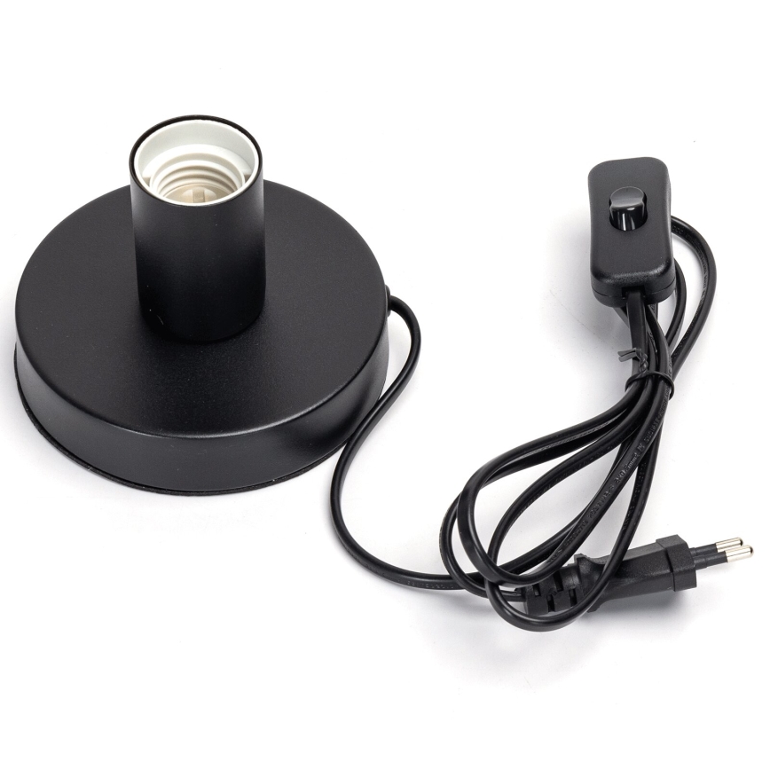 Aigostar - Asztali lámpa 1xE27/60W/230V fekete