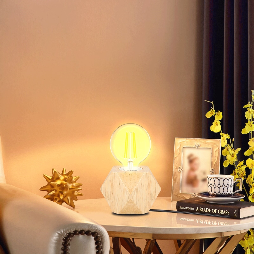 Aigostar - Asztali lámpa 1xE27/60W/230V gumifa