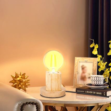 Aigostar - Asztali lámpa 1xE27/60W/230V gumifa