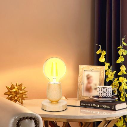 Aigostar - Asztali lámpa 1xE27/60W/230V gumifa