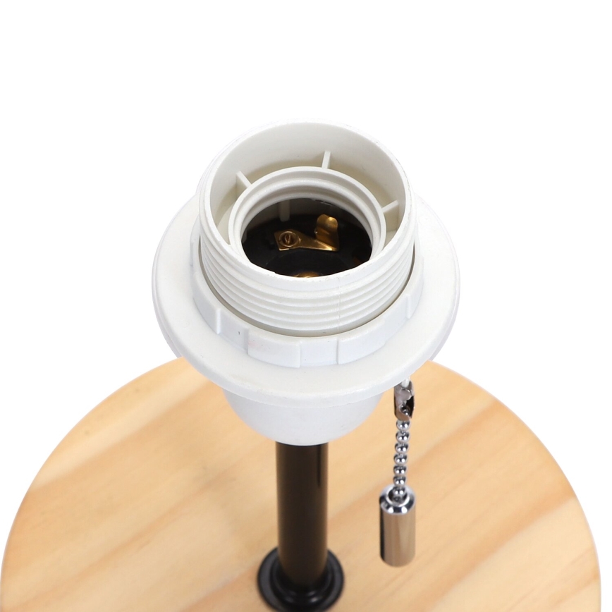 Aigostar - Asztali lámpa USB porttal 1xE27/40W/230V bézs