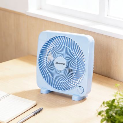Aigostar - Asztali ventilátor 30W/230V kék