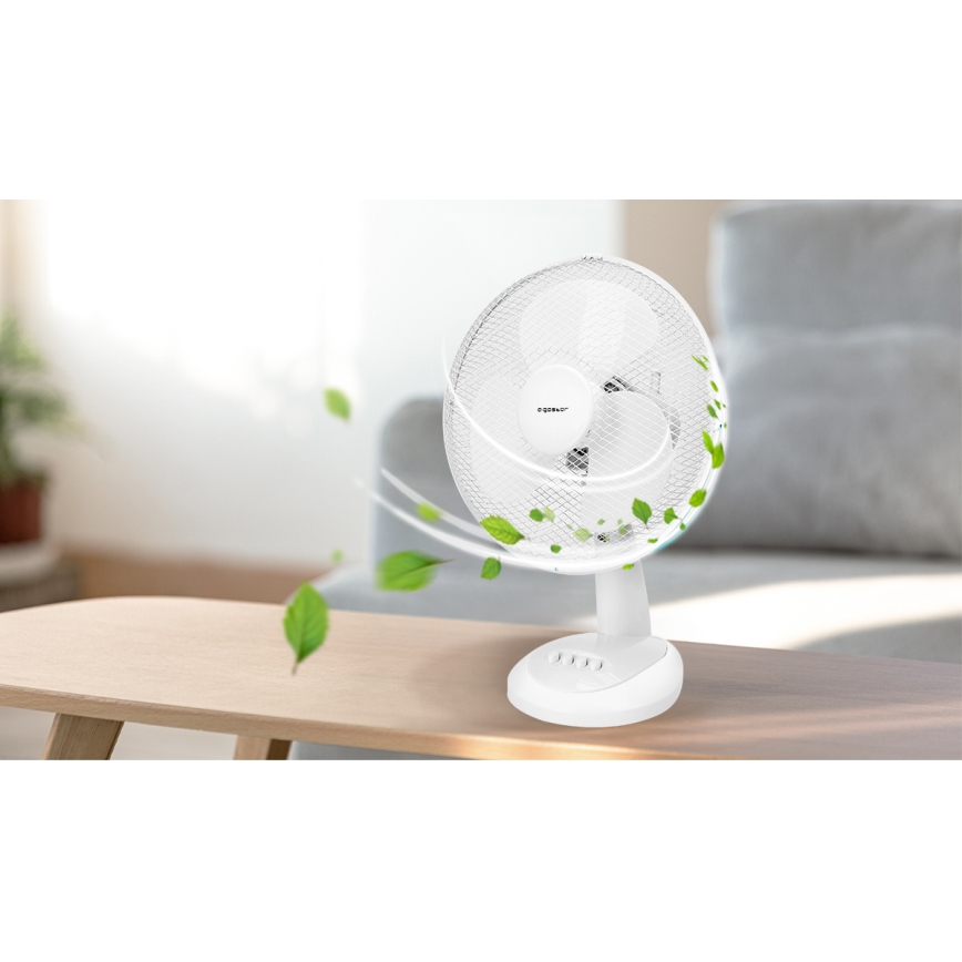 Aigostar - Asztali ventilátor 35W/230V 34 cm fehér
