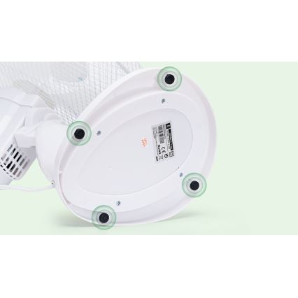 Aigostar - Asztali ventilátor 50W/230V fehér