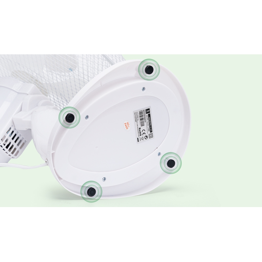 Aigostar - Asztali ventilátor 50W/230V fehér