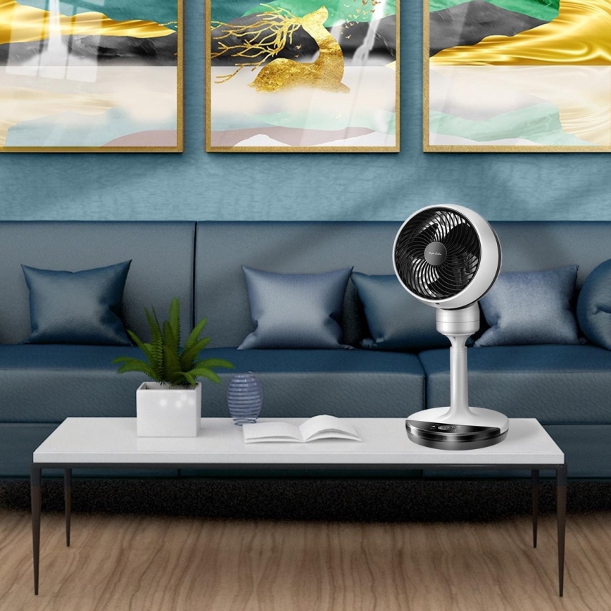 Aigostar - Asztali ventilátor 70W/230V 28 cm szürke/fekete + távirányító