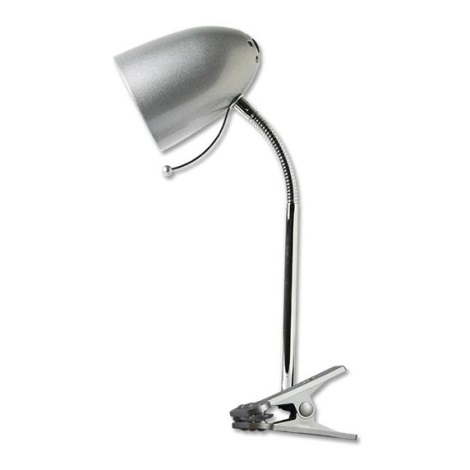 Aigostar -  Csipeszes asztali lámpa 1xE27/11W/230V ezüst/króm