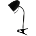 Aigostar -  Csipeszes asztali lámpa 1xE27/36W/230V fekete/króm