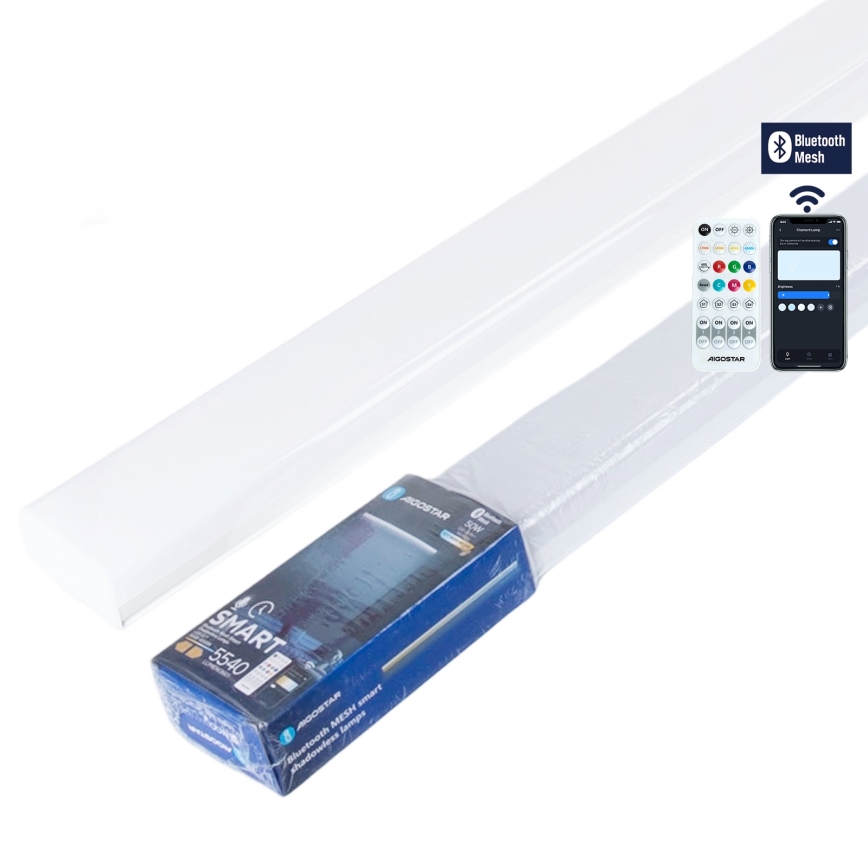 Aigostar - LED dimmelhető fénycsöves lámpatest MESH LED/50W/230V 6500K + távirányító
