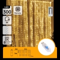 Aigostar - Dimmelhető LED karácsonyi fényfüzér 300xLED/8 világítási mód USB 6x3m meleg fehér + távirányító