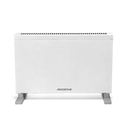 Aigostar - Elektromos konvektor LCD-kijelzővel ECO/1250/2000W/230V + távirányítóval