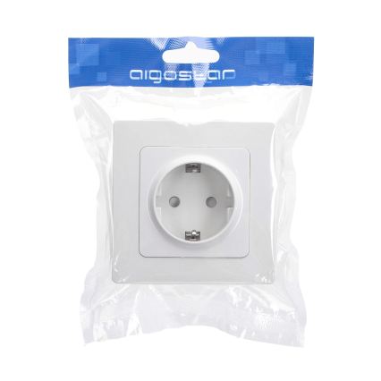 Aigostar - Fali aljzat kerettel SCHUKO 250V fehér