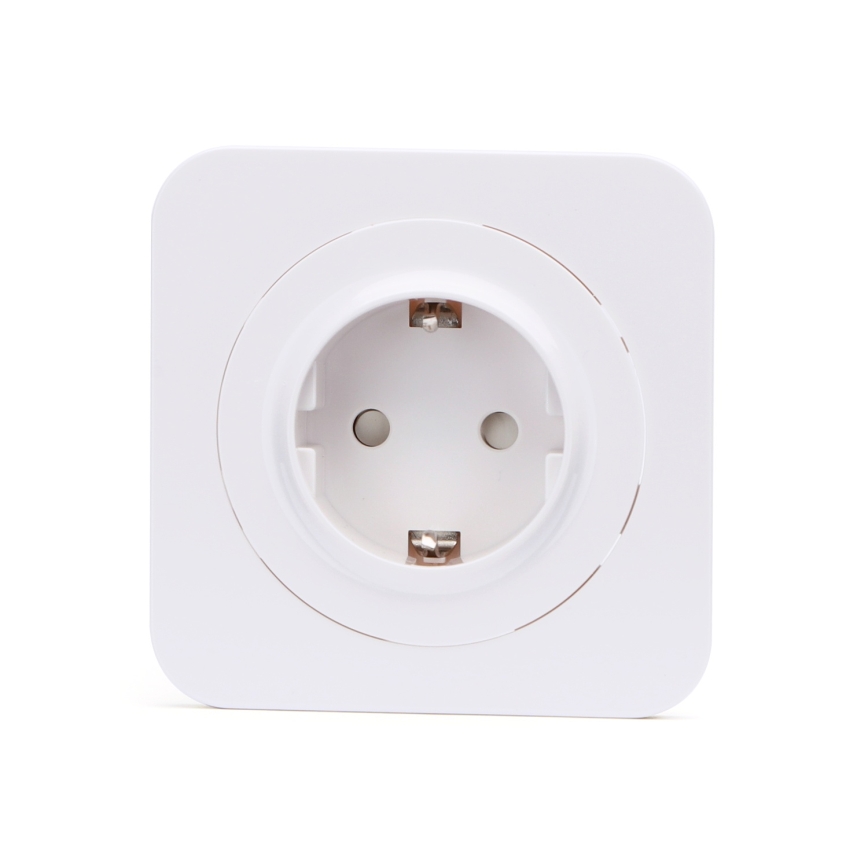 Aigostar - Fali aljzat kerettel SCHUKO 250V fehér