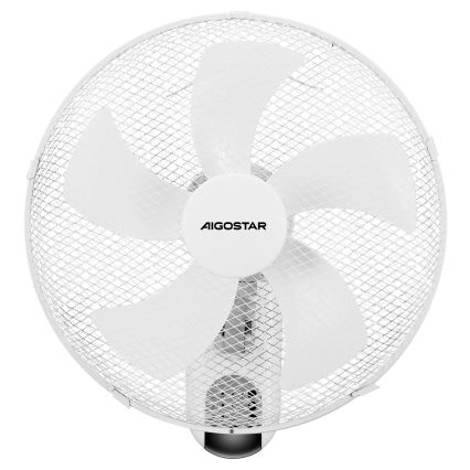 Aigostar -  Fali ventilátor 45W/230V fehér + távirányítás